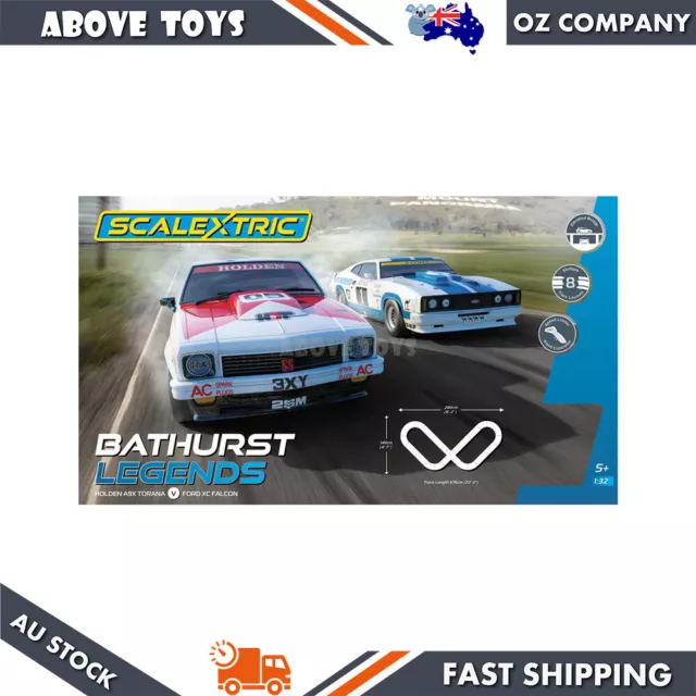 Scalextric 1:32 Bathurst Legends Slot Car Set Holden A9X Torana & Ford XC Falcon