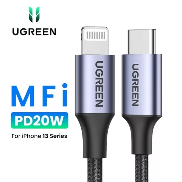 UGREEN MFI CERTIFIED USB-C to Lightning Cable PD Fast Charging iPhone 14 13  12 $24.95 - PicClick AU