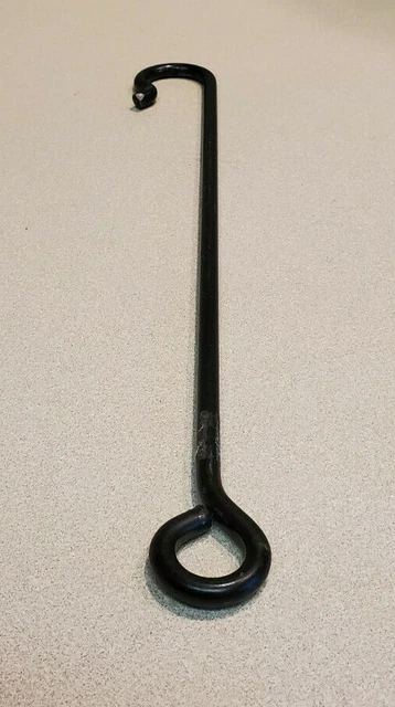 Wrought Iron Metal Hanging Hook Hand Forged in Lancaster County, PA by Amish