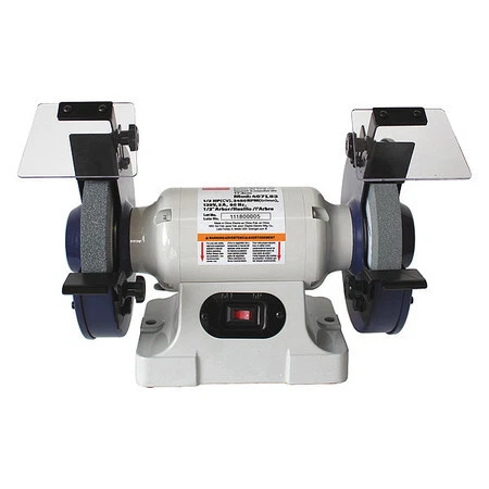 Dayton 467L83 Bench Grinder, 7 In Max. Wheel Dia, 36/60 Grinding Wheel Grit