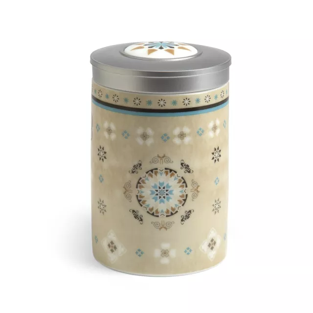 Casablanca Vorratsdose Teedose Porzellan mit Aromaschutzdeckel für 100g Tee