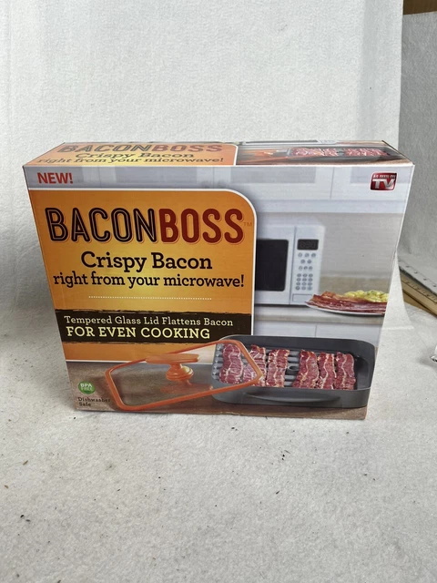 As Seen On TV Bacon Boss Cooker Microwave or Oven BPA Free D/W Safe Pressure Lid