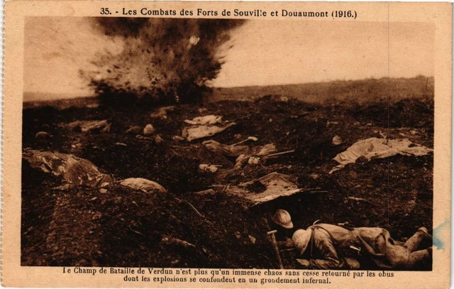 CPA Les Combats des Forts de Souville et Doaumont-Le Champ de Bataille (232226)