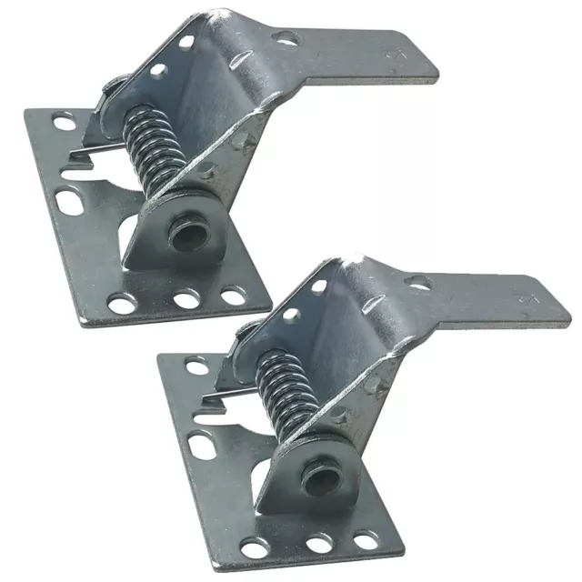 2 Garage Door Lock Latch Spring Loaded Auto Sides - PAIR (latches only)