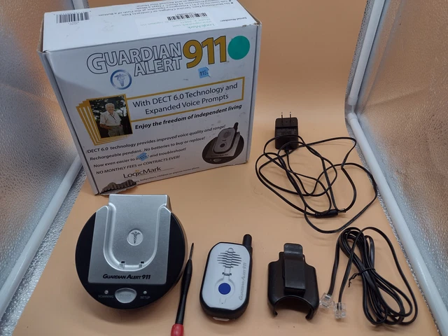NUEVO Caja Abierta Guardián Alerta 911 Alerta Médica Voip Compatible con Colgante de Voz