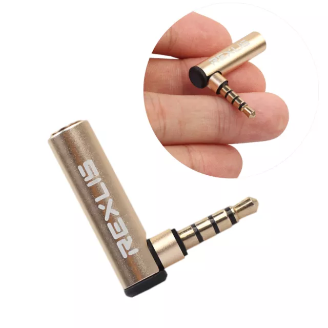 3 .5mm 3.5mm 90 Degree Adapter Male to Female Stereo Audio Cable Right Angle