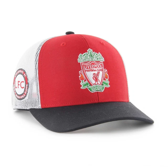 Men's '47 Red/Charcoal Liverpool Side Note Trucker Snapback Hat