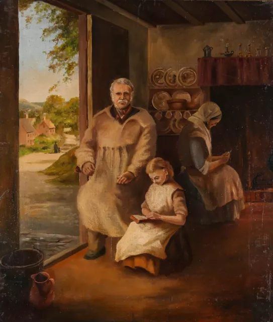 Late 19th Century Oil - The Family