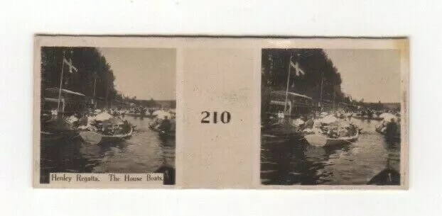 Stereoscopic Photo 1908 #210 Henley Regatta, UK