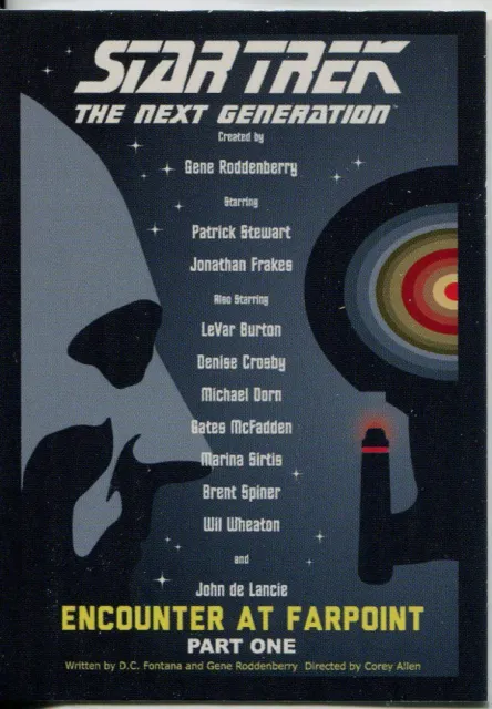 Star Trek The Next Generation Portfolio Prints Complete 89 Card Base Set