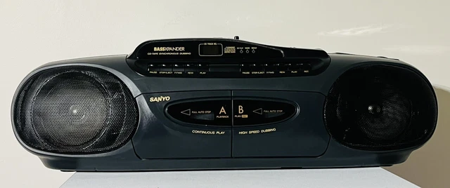 SANYO BOOMBOX MCD-Z41F CD AM/FM Radio Cassette Tape Recorder