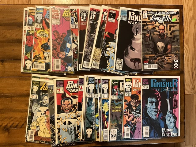 Lot 30 Vintage Marvel Comics The Punisher, War Journal, Copper Age +