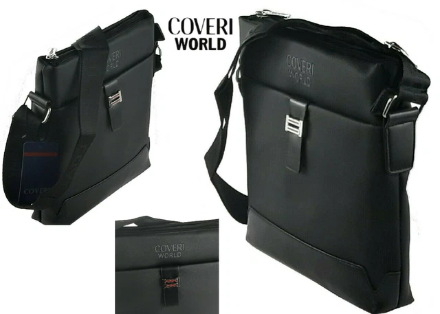 OIWAS Borsa Tracolla Uomo E Donna In Poliestere, 15,6 Pollici Porta PC, 10 Tasche, Impermeabile E Leggera