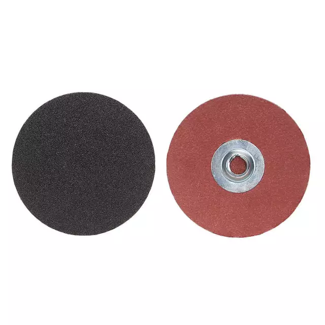 NORTON 66623319024 Quick Change Disc,60 Grit,3 in.,PK50