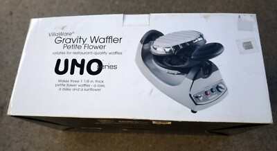 villaware v2009 uno petite flower gravity waffle maker