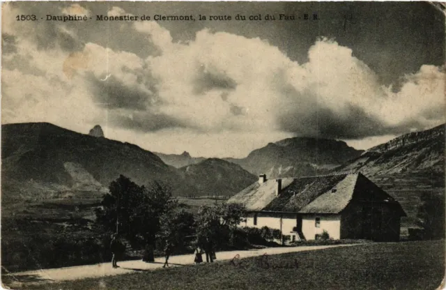 CPA Dauphine - MONESTIER-de-Cermont la route du col du Fau (583686)