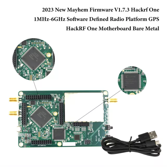 2023 Hackrf One 1MHz-6GHz Software Defined Radio Platform Motherboard Bare Metal