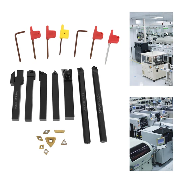 Barra Di Alesatura Per Tornio S20R-MWLNR08 Con Inserti WNMG432 | 3/4" Per Lavorazione Metalli - Foto 2