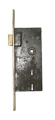 Antique Cast Iron & Brass Large Entry Door Lock