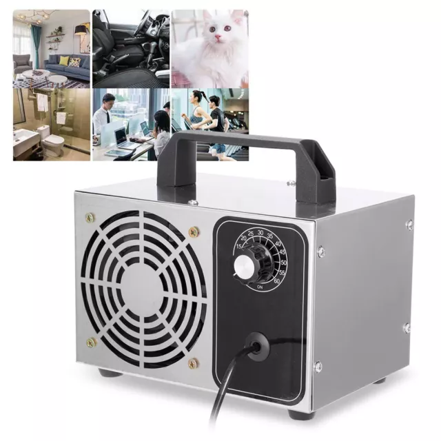 Commercial Ozone Generator Machine O3 Industrial Air Purifier Home Odor Control