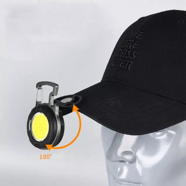 For Camping Travel Use Work Light Strong COB Cap Clip Light Portable Light Lamp