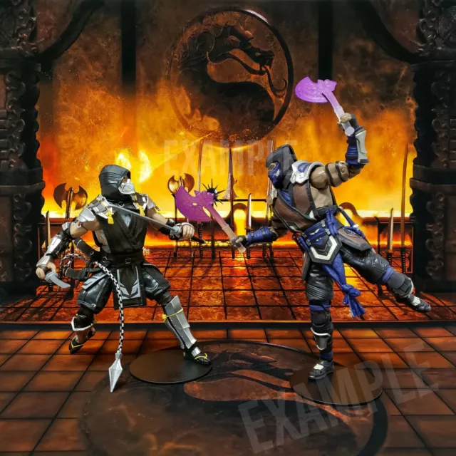 BACKDROP DIORAMA FOR Mortal Kombat Action Figures $29.99 - PicClick