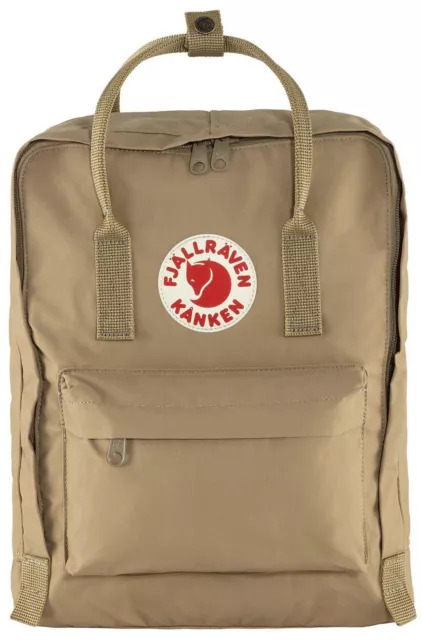 Fjällräven Kanken Rucksack Unisex Outdoor Freizeit Schule Sport clay NEU beige