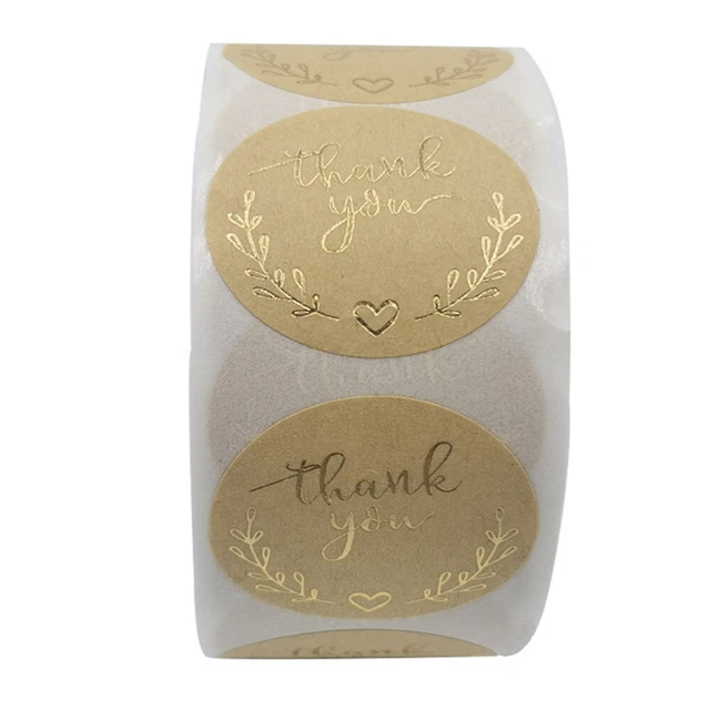 1 rolle von 500Pcs Danke Aufkleber Backen Aufkleber Label Geschenk Wraps Label