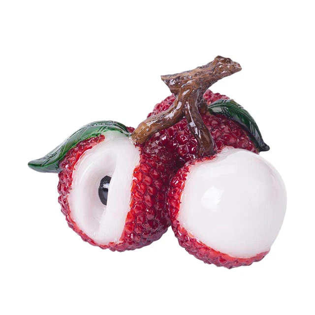 1 pz ornamento creativo cambio colore simulazione tè animale domestico litchi artigianato kung fu