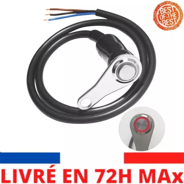 1 Pièce 12V LED Moto Interrupteur ON-Off Phare Antibrouillard Guidon Support Rég