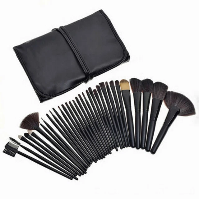Set 24 Pennelli Trucco Make Up Borsa Porta Pennelli Professionale Da Viaggio