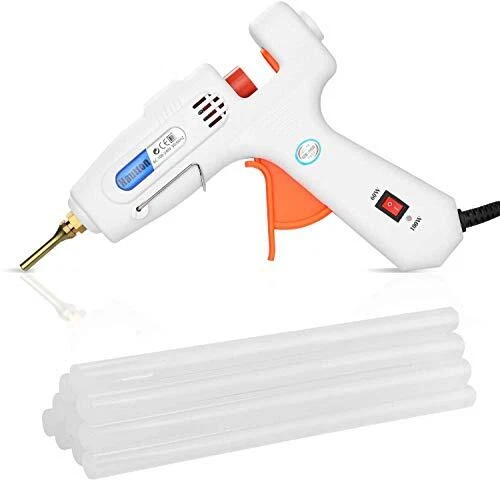 Hautton 60W / 100W Pistolet À Colle Chaude avec 12 Bâtonnets de Colle Thermof...