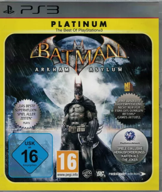 BATMAN: ARKHAM ASYLUM - Platino (PlayStation 3 2010) POSTA UK GRATUITA EUR  1,14 - PicClick IT