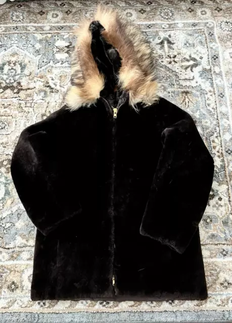 VINTAGE DAVID GREEN Anchorage Alaska's Leading Furrier Parka Coat Fur ...