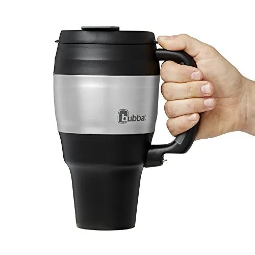 Classic Stainless Steel Mug with Handle Black, 34 fl oz. - Free Shipping