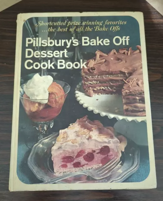 Pillsbury Bake Off Dessert Cookbook, 1971, VTG, Best of Reci