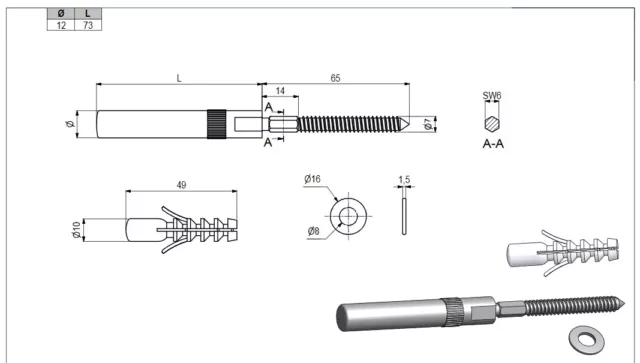 Staffe di supporto mensola nascoste 73 mm supporto di fissaggio per mensole galleggianti 2