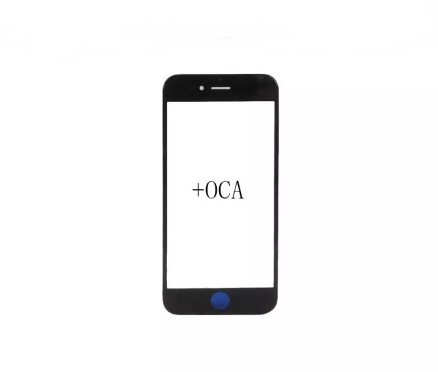 Verre Frontal D'Ecran Complet Avec Cadre et Gel Oca Pour IPHONE 6S Noir