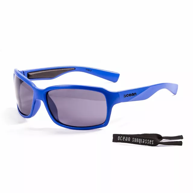 OCEAN VENEZIA Floating Sunglasses Sailing & Fishing, Shiny Blue & Smoke Lens