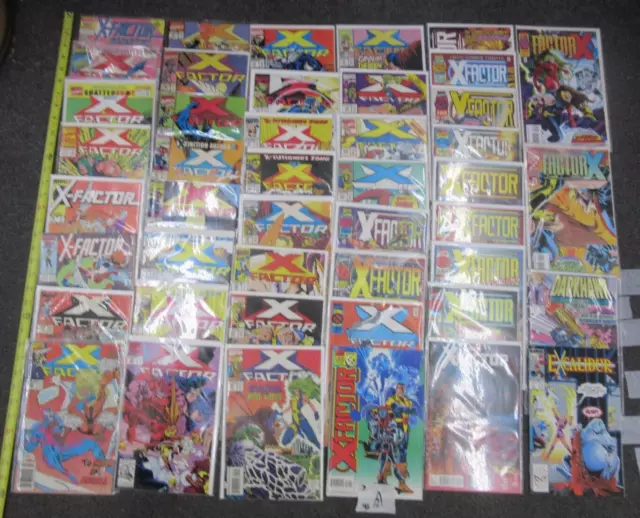Lot of 45 Marvel Comics Collection X-Factor, Excalibur, Factor X, Darkhawk