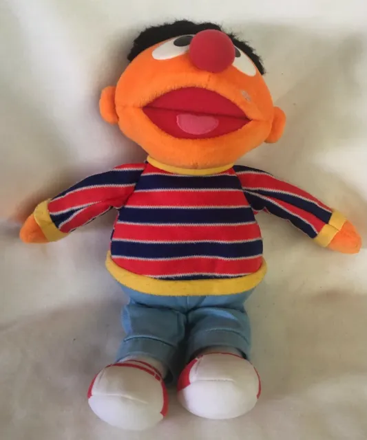Ernie Sesame Street Plush Doll Fisher Price 10" Stuffed Animal Toy 2002