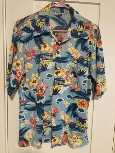 Vintage 1970’s Hang Ten Hawaiian Shirt Men’s Medium