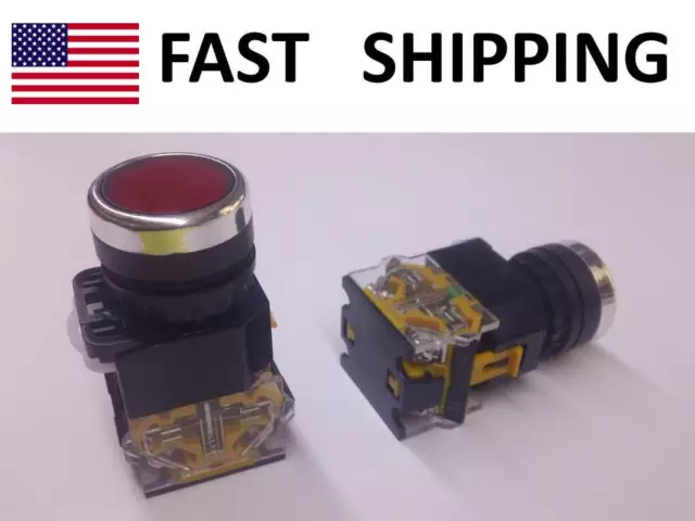 Momentary HEAVY DUTY push button SWITCH - DPST - Start / Stop Industrial SW