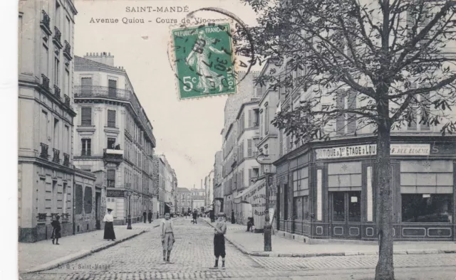 CPA 94 SAINT MANDE Avenue Quiou Cours de Vincennes