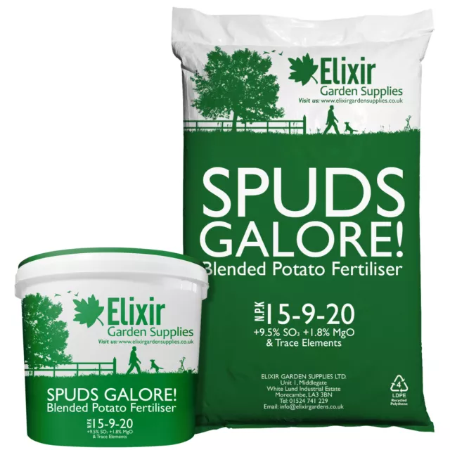 Spuds Galore! Slow-Release Blended Potato Fertiliser & Plant Food | Tub or Bag