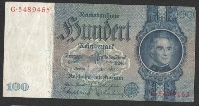 DEU-211a) — alt: Ro. 176a) - RBN, Berlin; 100 Reichsmark vom 24.6.1935; A/G