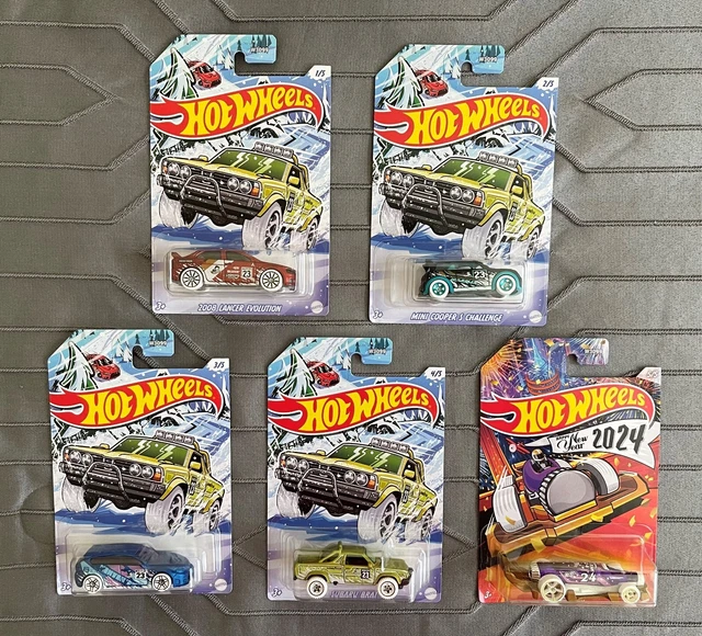 2023 HOT WHEELS Holiday, Christmas 2024 Happy New Year Subaru WRX Set