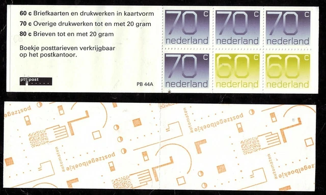Niederland Markenheft PB 44A Postfrisch gest laut Scan