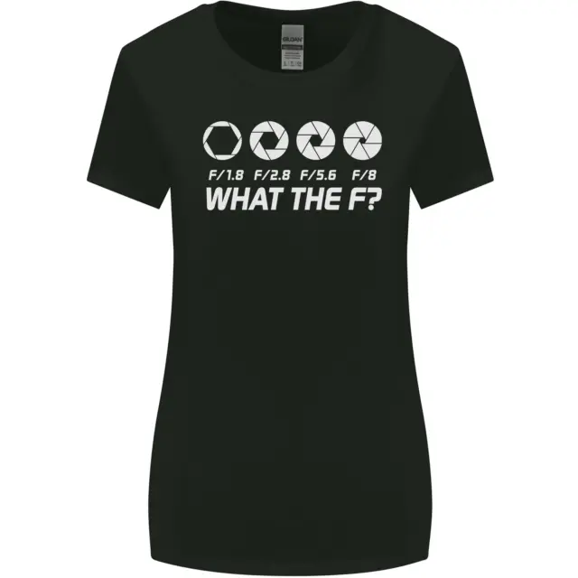 Fotografia What The F Stop Fotografo Donna più Ampia Taglio T-Shirt