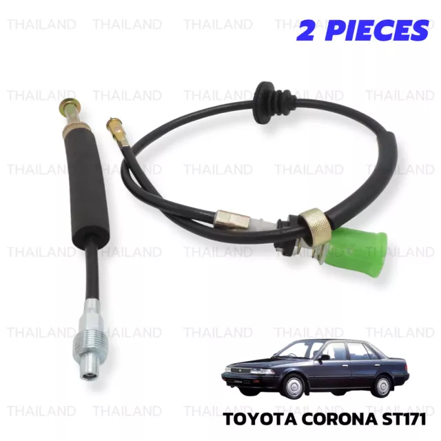 For Toyota Corona ST171 AT171 Sedan 1987 - 92 Set Speedometer Cable Speedo